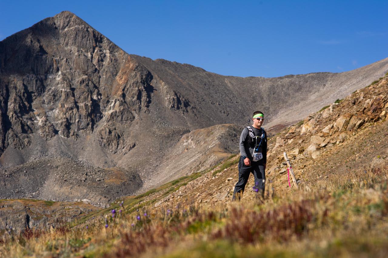 Author on a trail race near Breckenridge Colorado