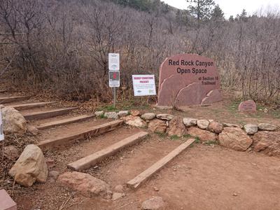 Start of the Section 16 trail
