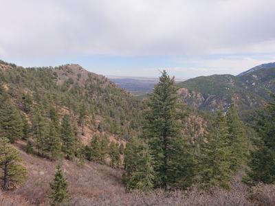 Looking back over Colorado Springs from the top of the climb